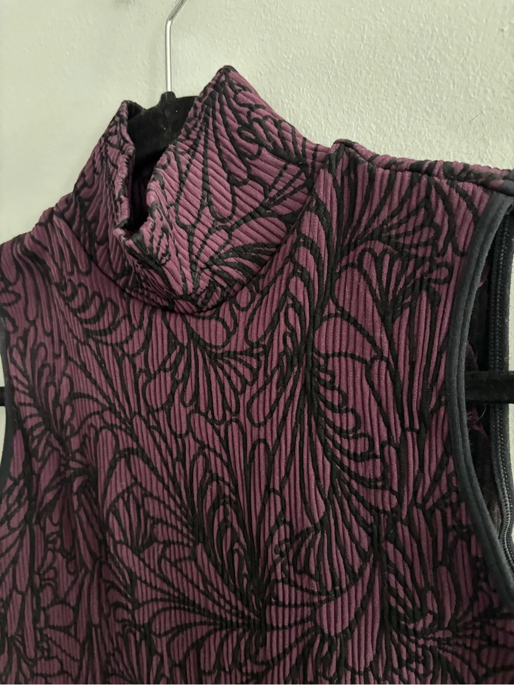 Marciano Seamless Mock Neck Turtleneck Midi Dress Exotic Orchid Plum S/M Vintage - Picture 2 of 9